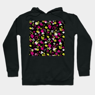 Black Festive Shapes Hoodie